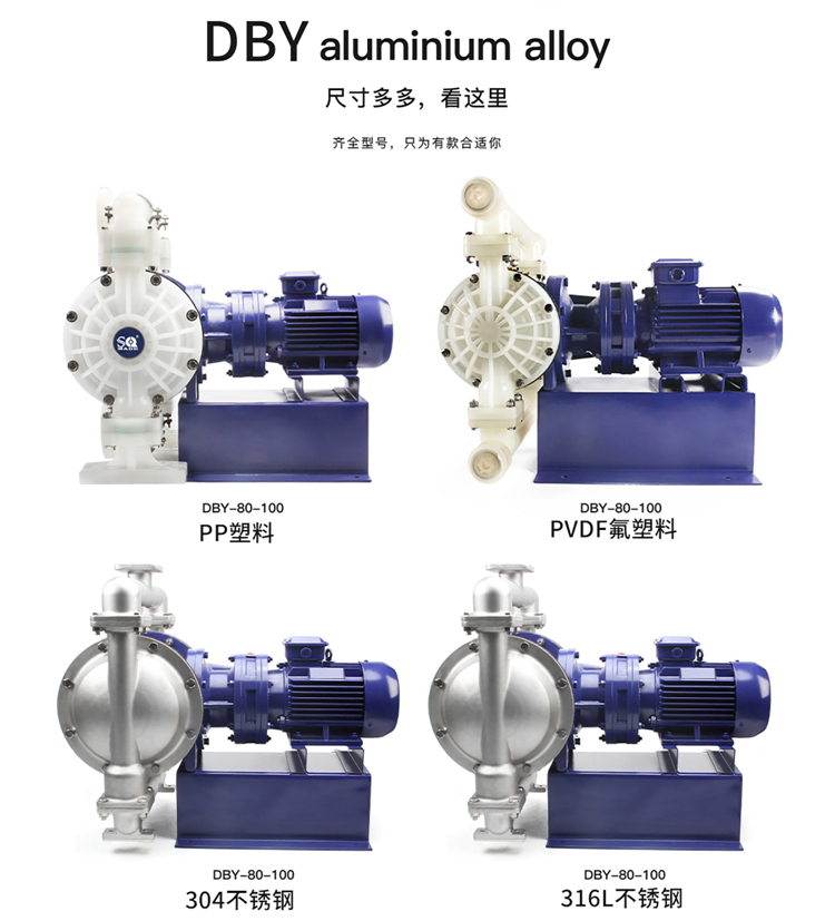 DBY-80PVDF氟塑料电动隔膜泵