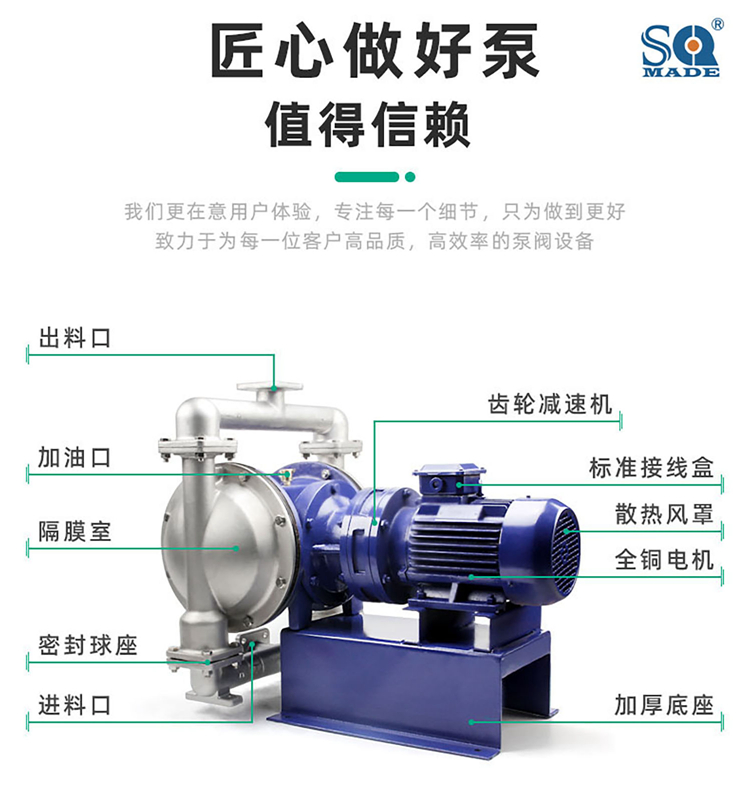 DBY-80PVDF氟塑料电动隔膜泵